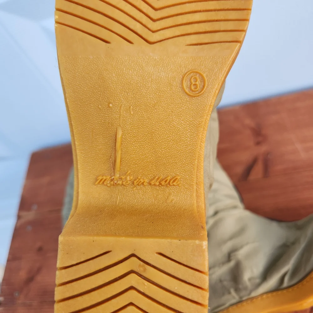 80's Tan Winter Western Boots- Sz 8 - Picture 9 of 10